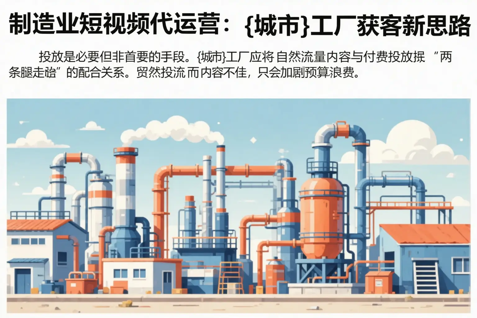 制造业短视频代运营：子洲工厂获客新思路